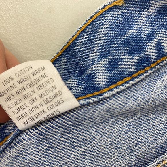 Vintage Bonjour Cut Off Jean Shorts Womens 12 27x16 Acid Wash High Rise 80s 90s - Picture 14 of 15